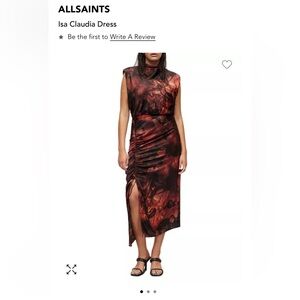 NWT ALLSAINTS Isa Claudia Dress Women’s Size 8 MSRP $329
